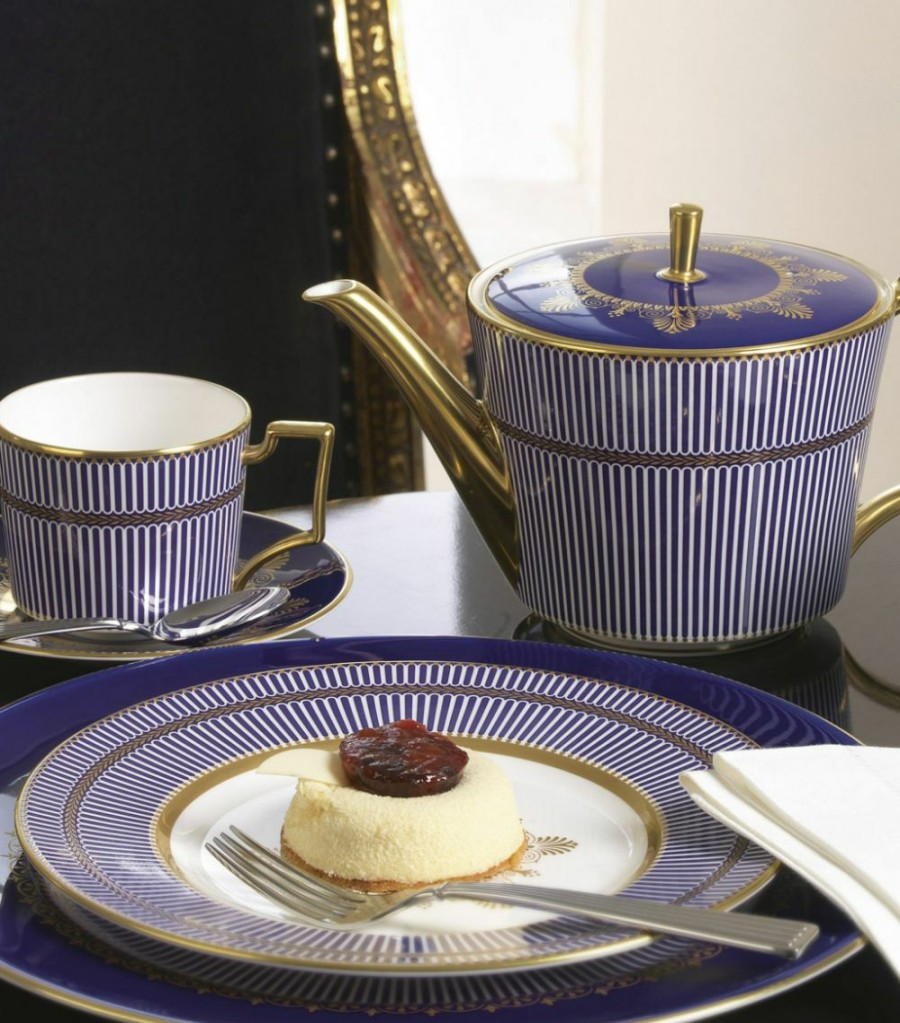 Home & Furniture * | Wedgwood Prestige Anthemion Blue Plate (23Cm) Plates