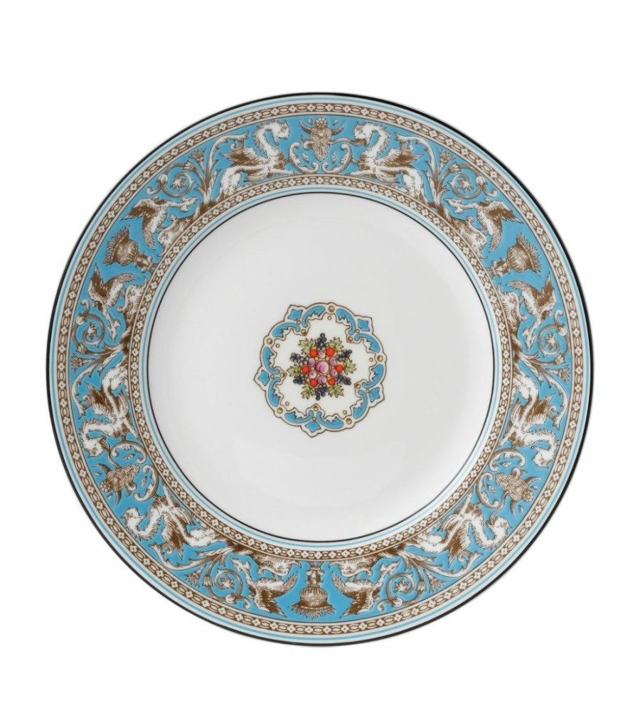 Home & Furniture * | Wedgwood Florentine Turquoise Plate (23Cm) Blue Plates